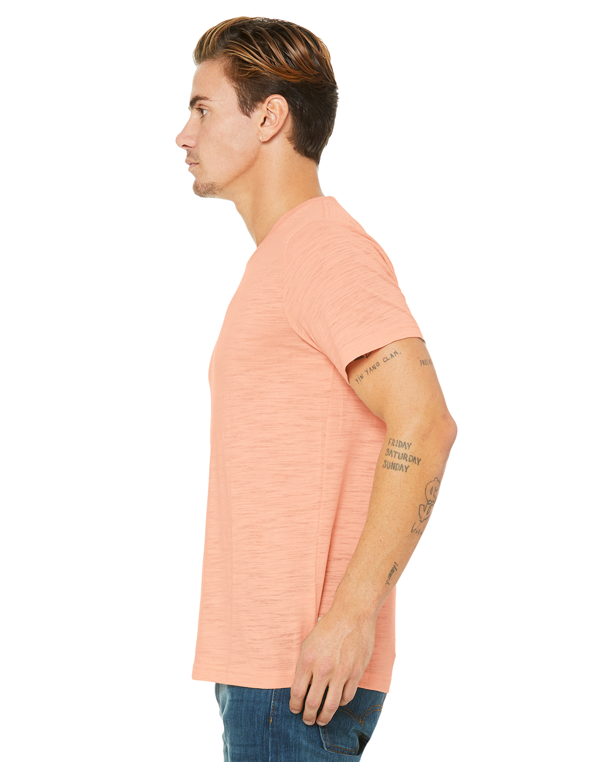 Bella + Canvas 3650 Peach Slub