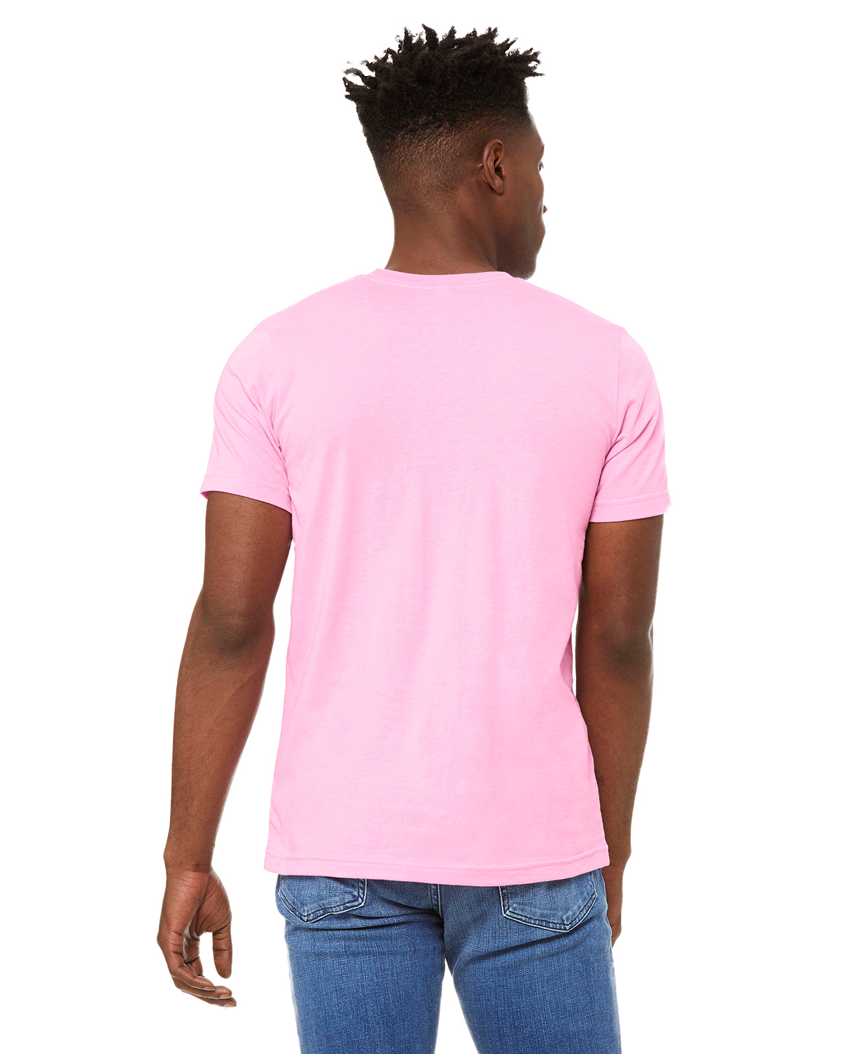 Bella + Canvas 3001CVC Heather Bubble Gum