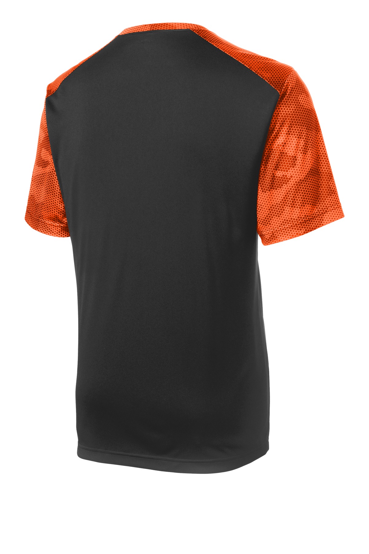 Sport-Tek YST371 Black / Neon Orange
