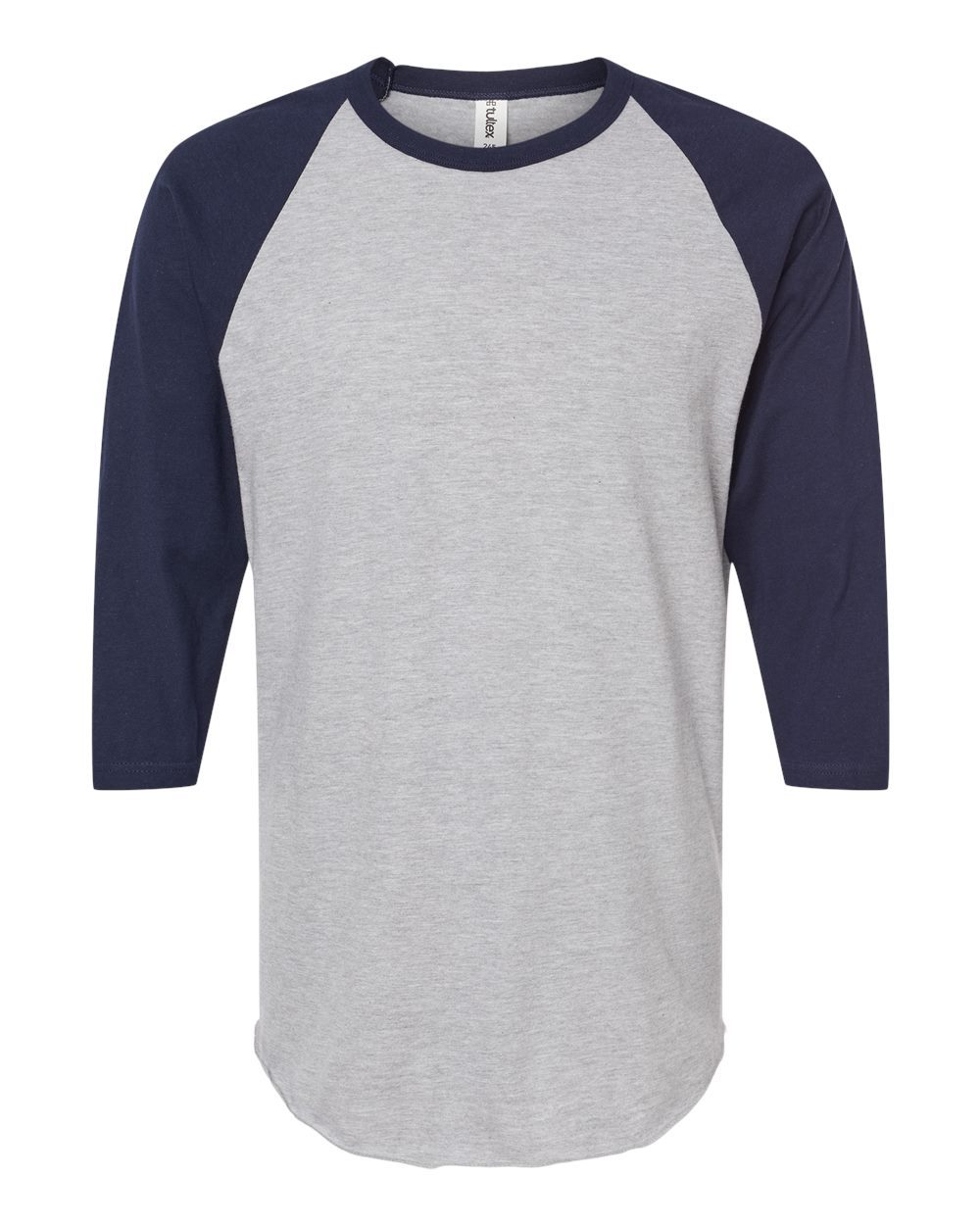Tultex 0245TC Heather Gray / Navy