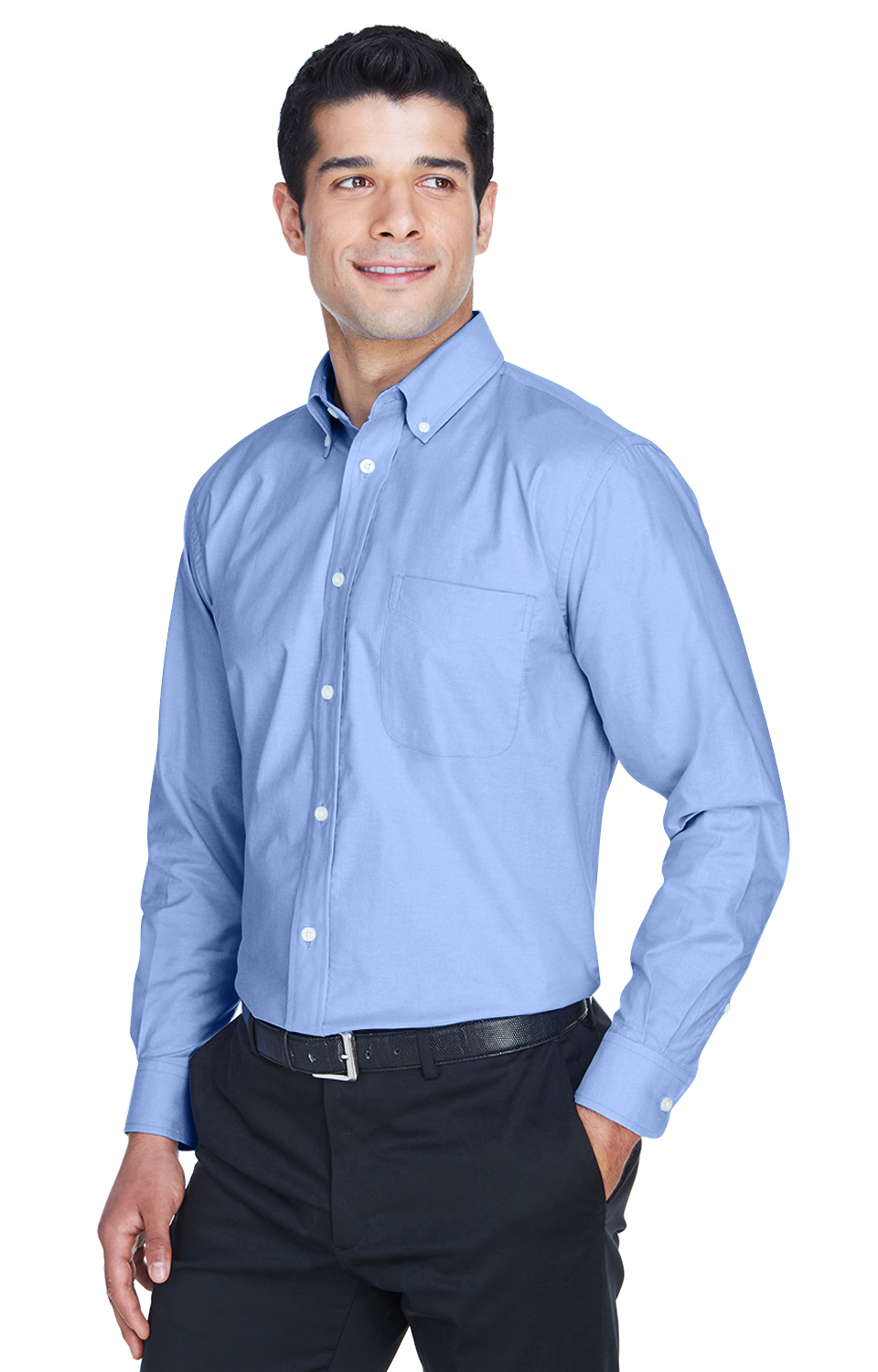 Harriton M600 Light Blue