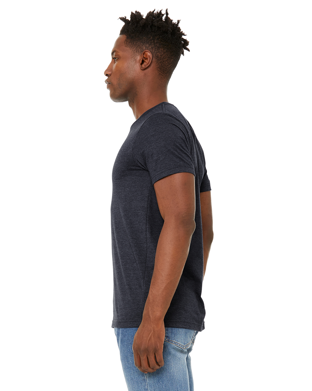 Bella + Canvas 3301C Heather Navy