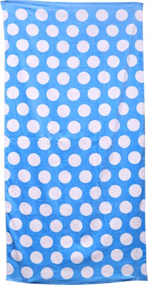 Carmel Towel Company C3060 Light Blue Polka Dot