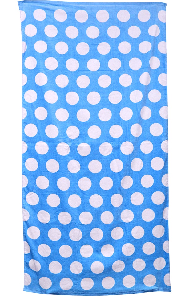 Carmel Towel Company C3060 Light Blue Polka Dot