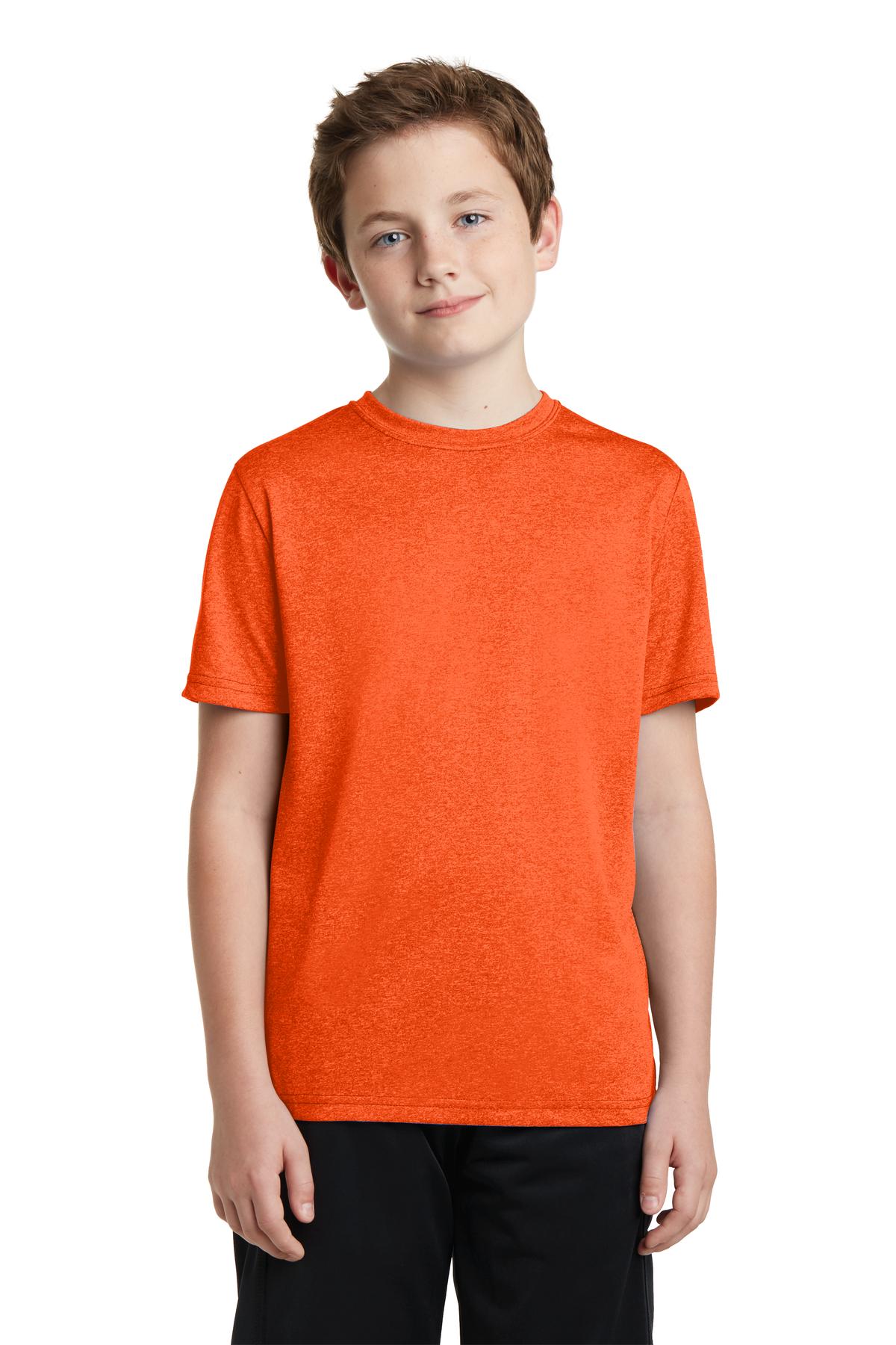 Sport-Tek YST360 Deep Orange Heather
