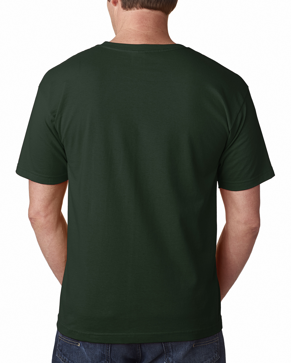 Bayside Unisex 100% Cotton T Shirt Ba5040 Hunter Green | Jiffy