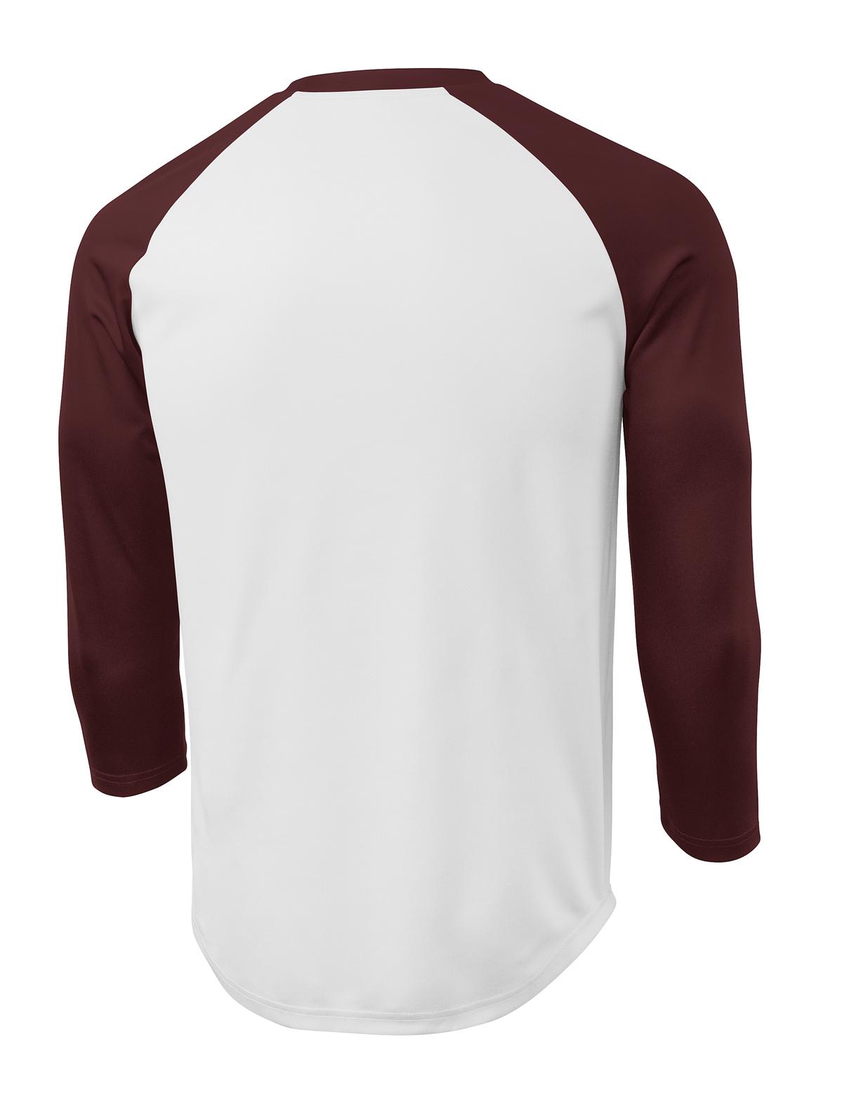 Sport-Tek ST205 White / Maroon