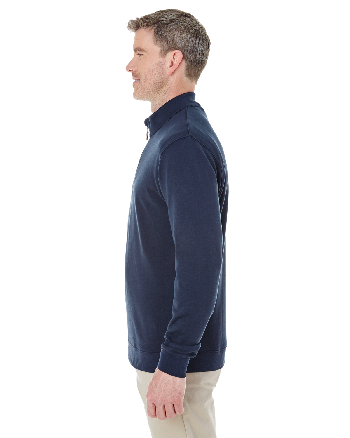 Devon & Jones DG479 Navy / Gray Heather / Grap