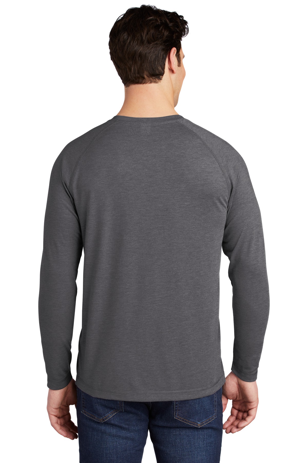 Sport-Tek ST400LS Dark Gray Heather