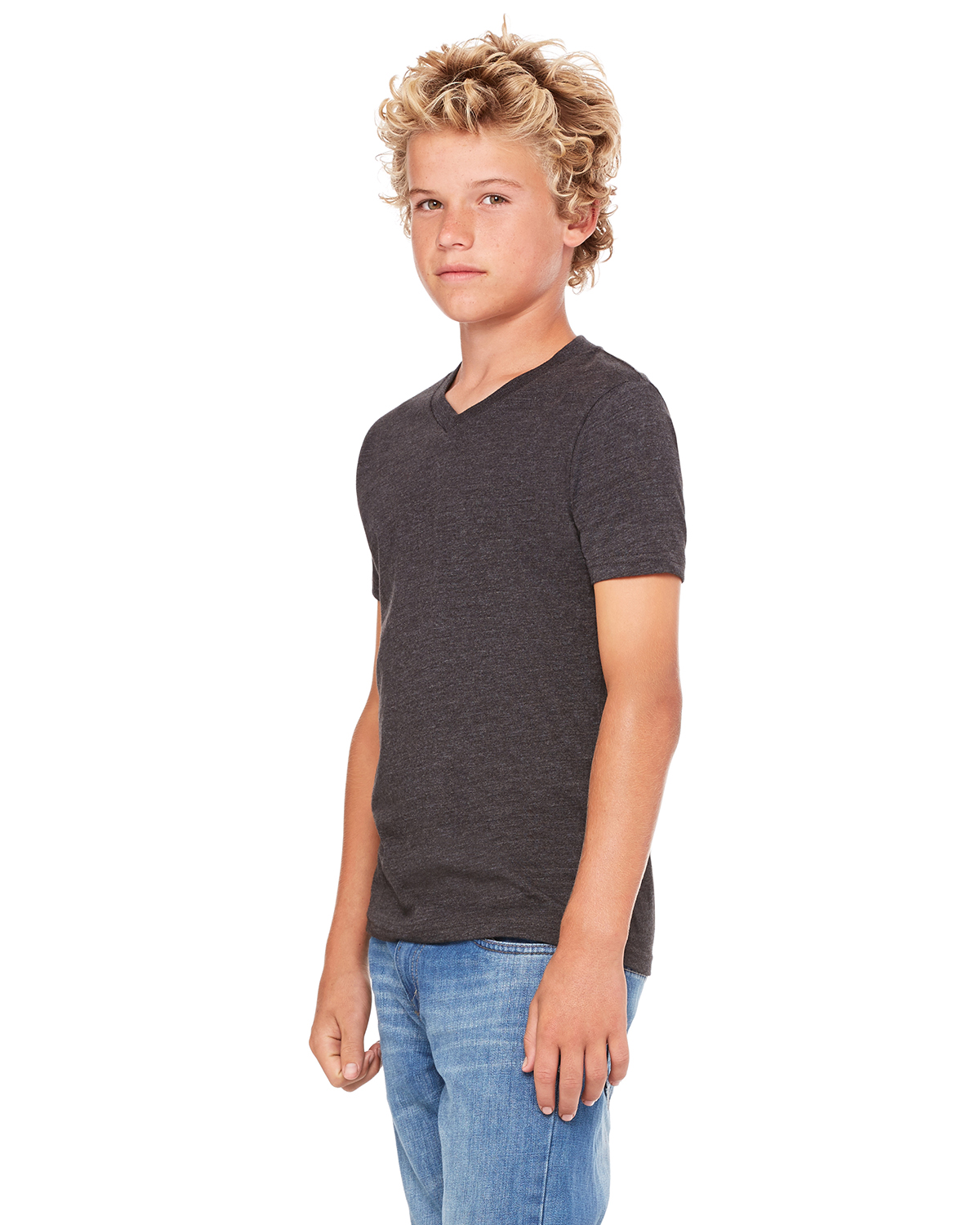 Bella + Canvas 3005Y Heather Dark Gray