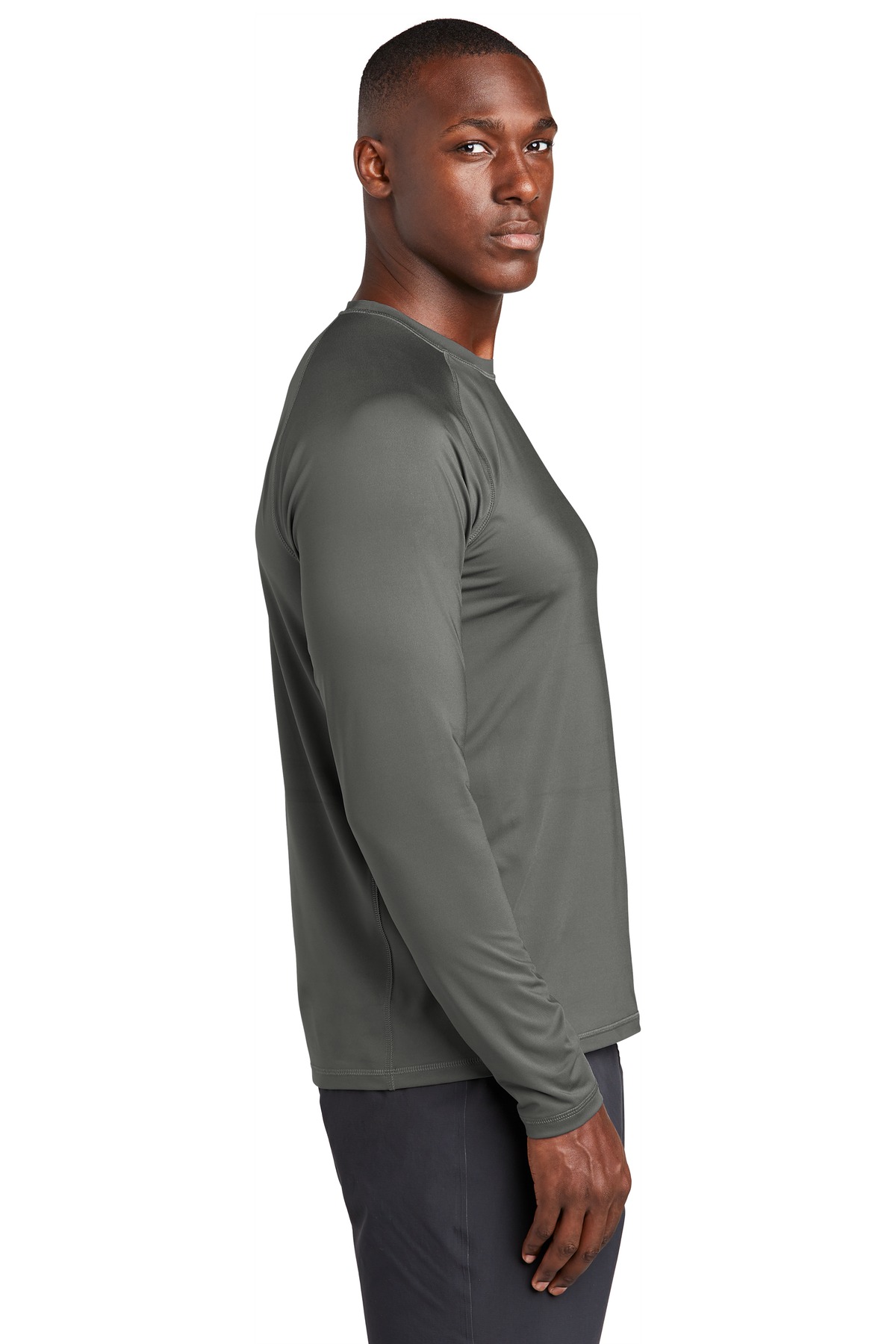 Sport-Tek ST470LS Dark Smoke Gray