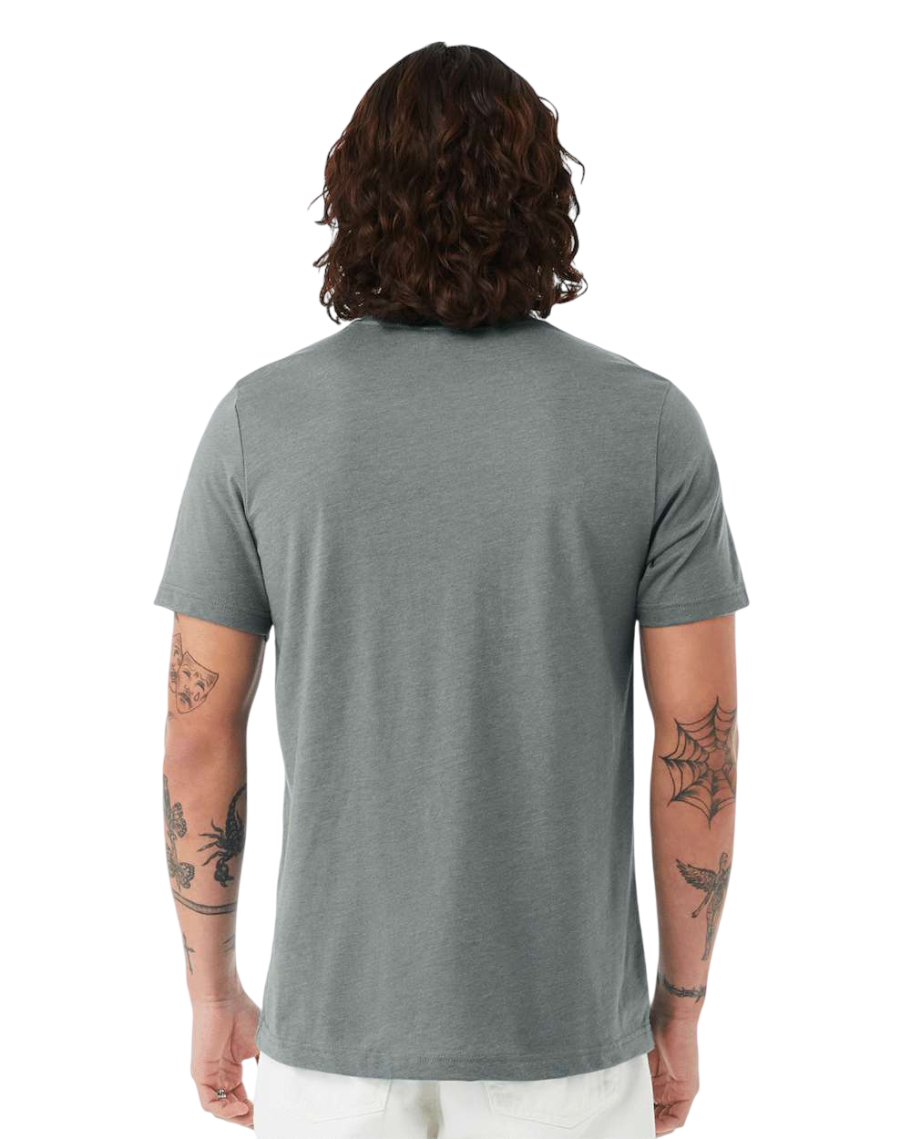 Bella + Canvas 3001CVC Heather Blue Storm