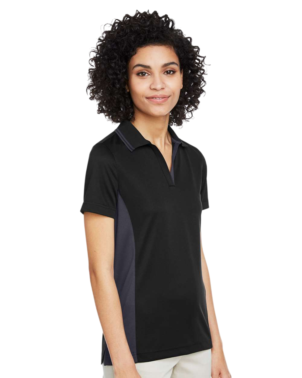 Harriton M386W Black / Dark Charcoal