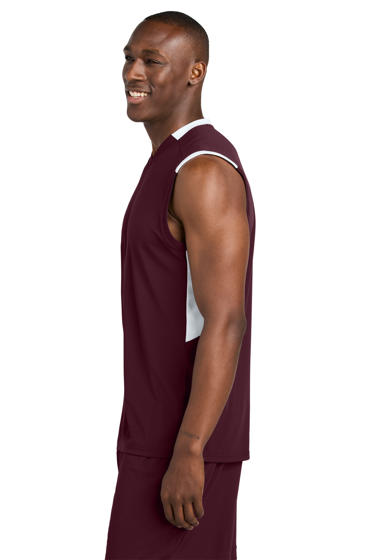 Sport-Tek ST441 Maroon/ White