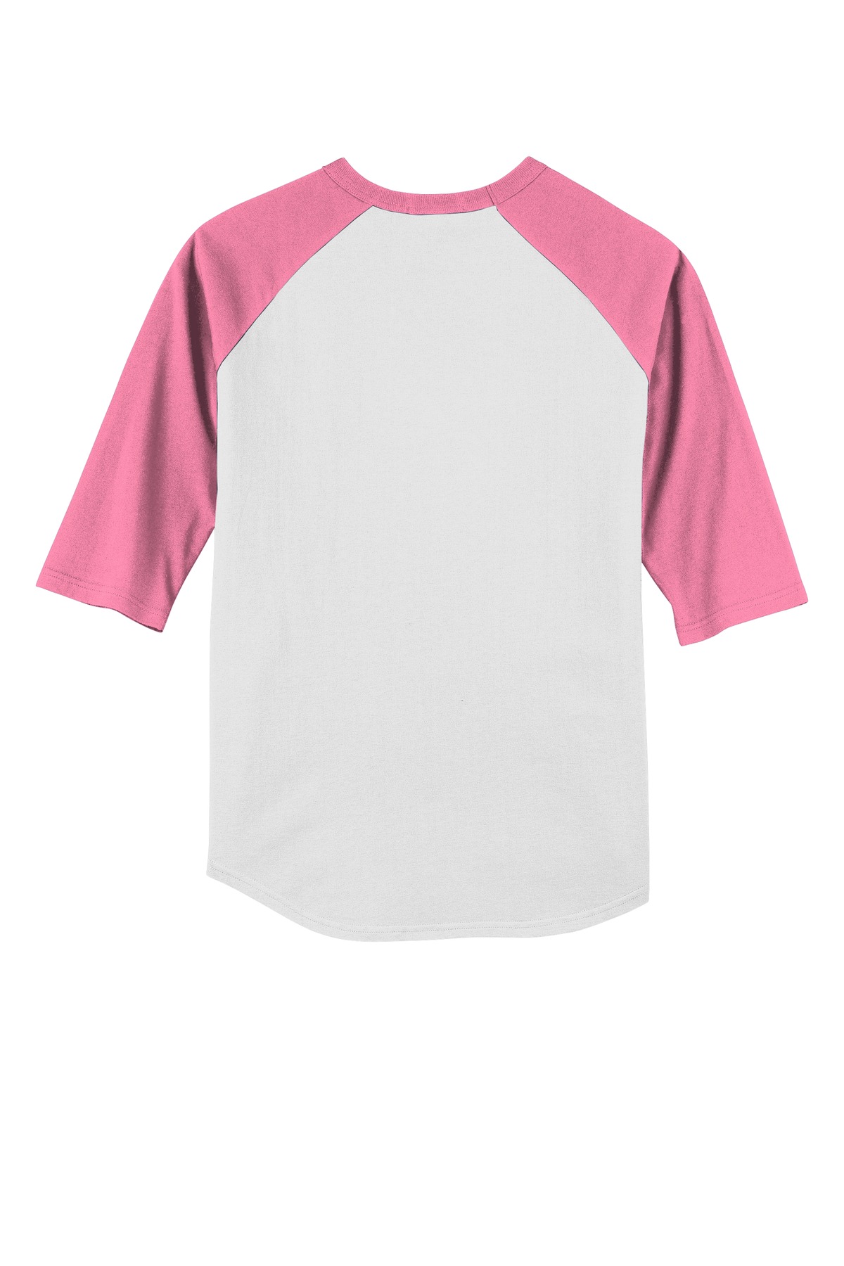 Sport-Tek YT200 White / Bright Pink