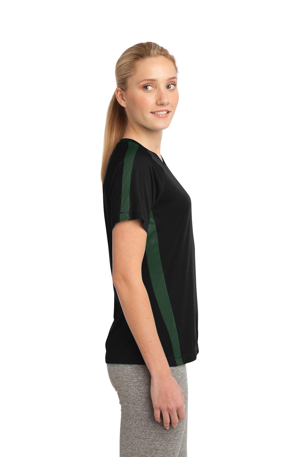 Sport-Tek LST351 Black / Forest Green