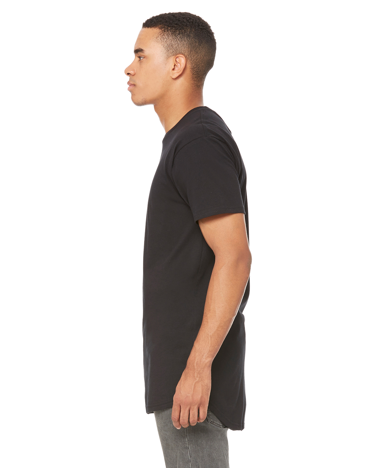 Bella Canvas Men's Long Body Urban T Shirt 3006 Black | Jiffy