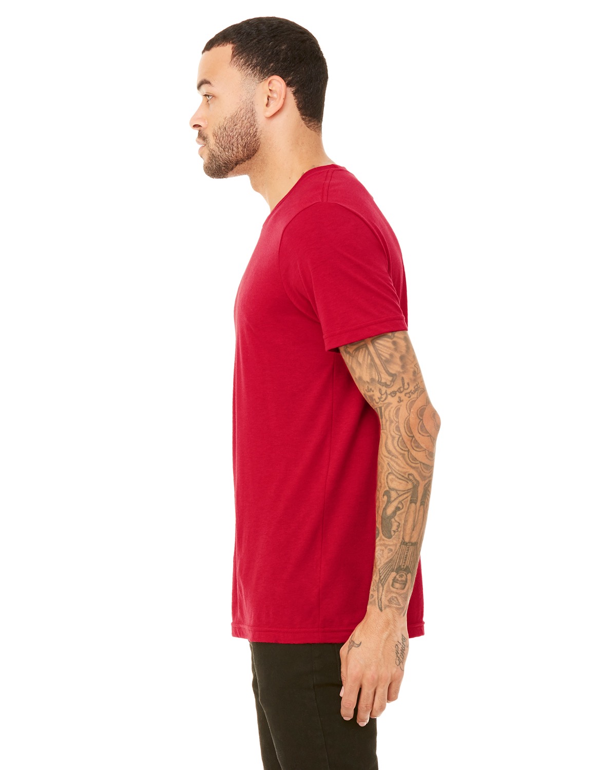 Bella + Canvas 3413C Solid Red Triblend