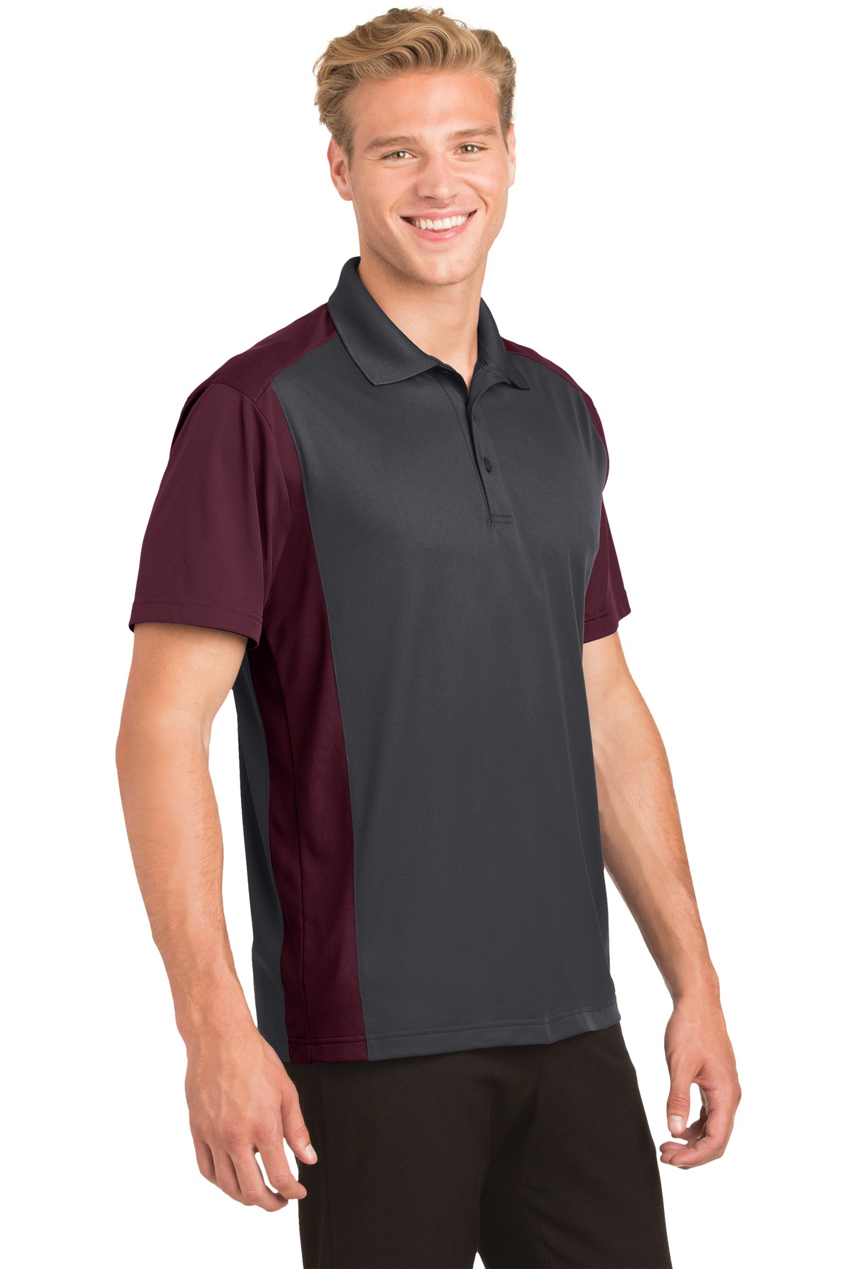 Sport-Tek ST652 Iron Gray / Maroon
