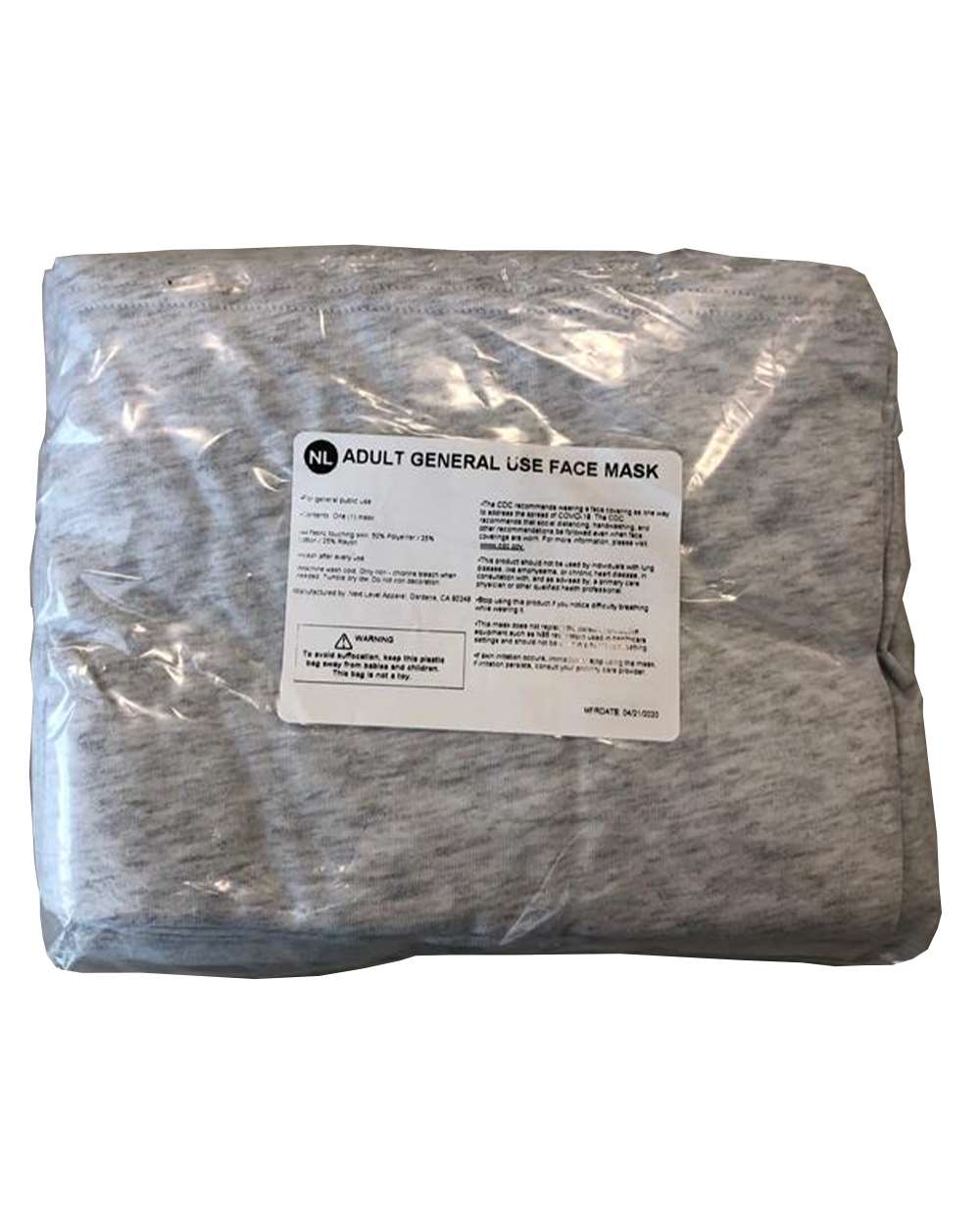 Next Level MG106 Heather White