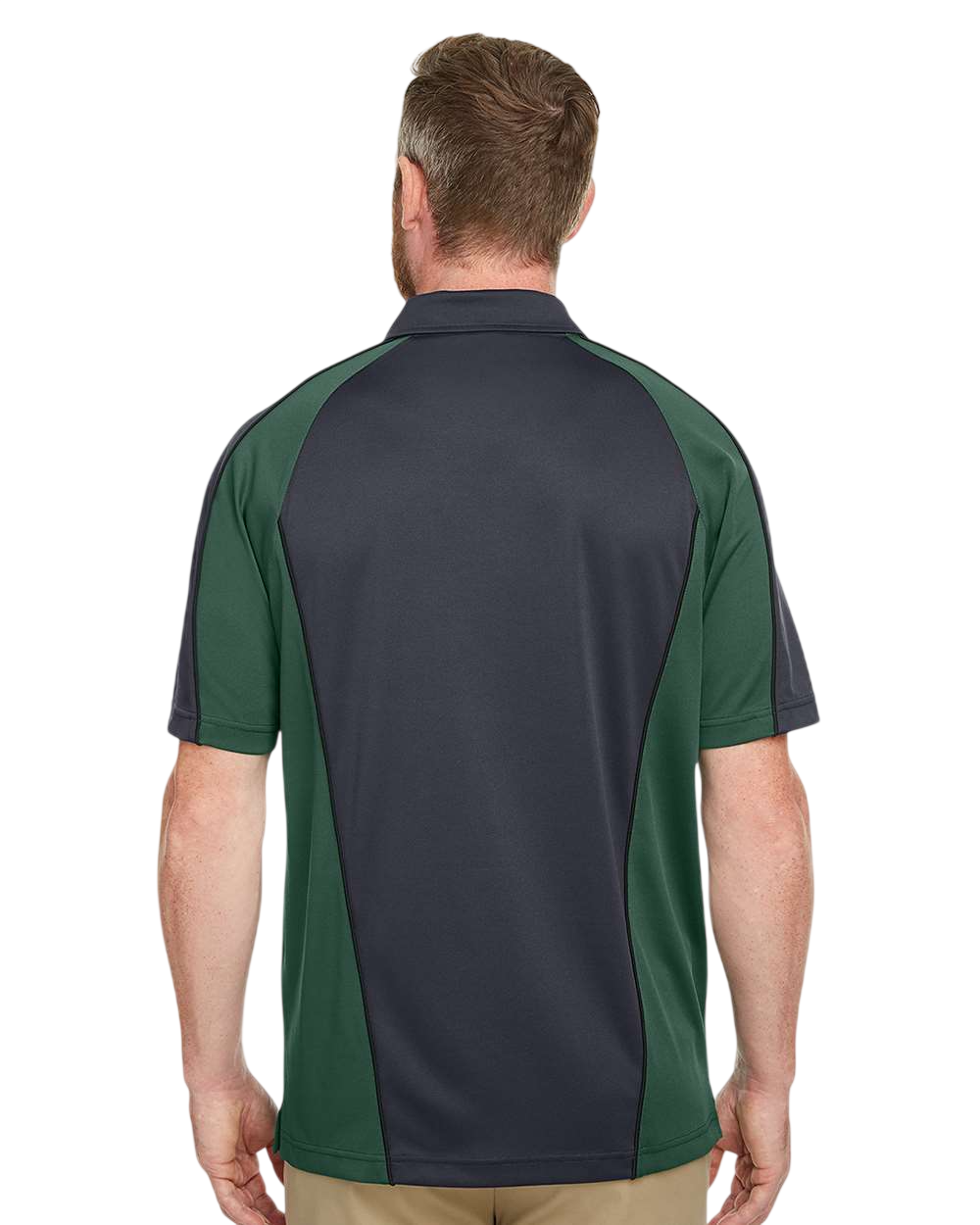 Harriton M385 Dark Ch / Dark Green / Black