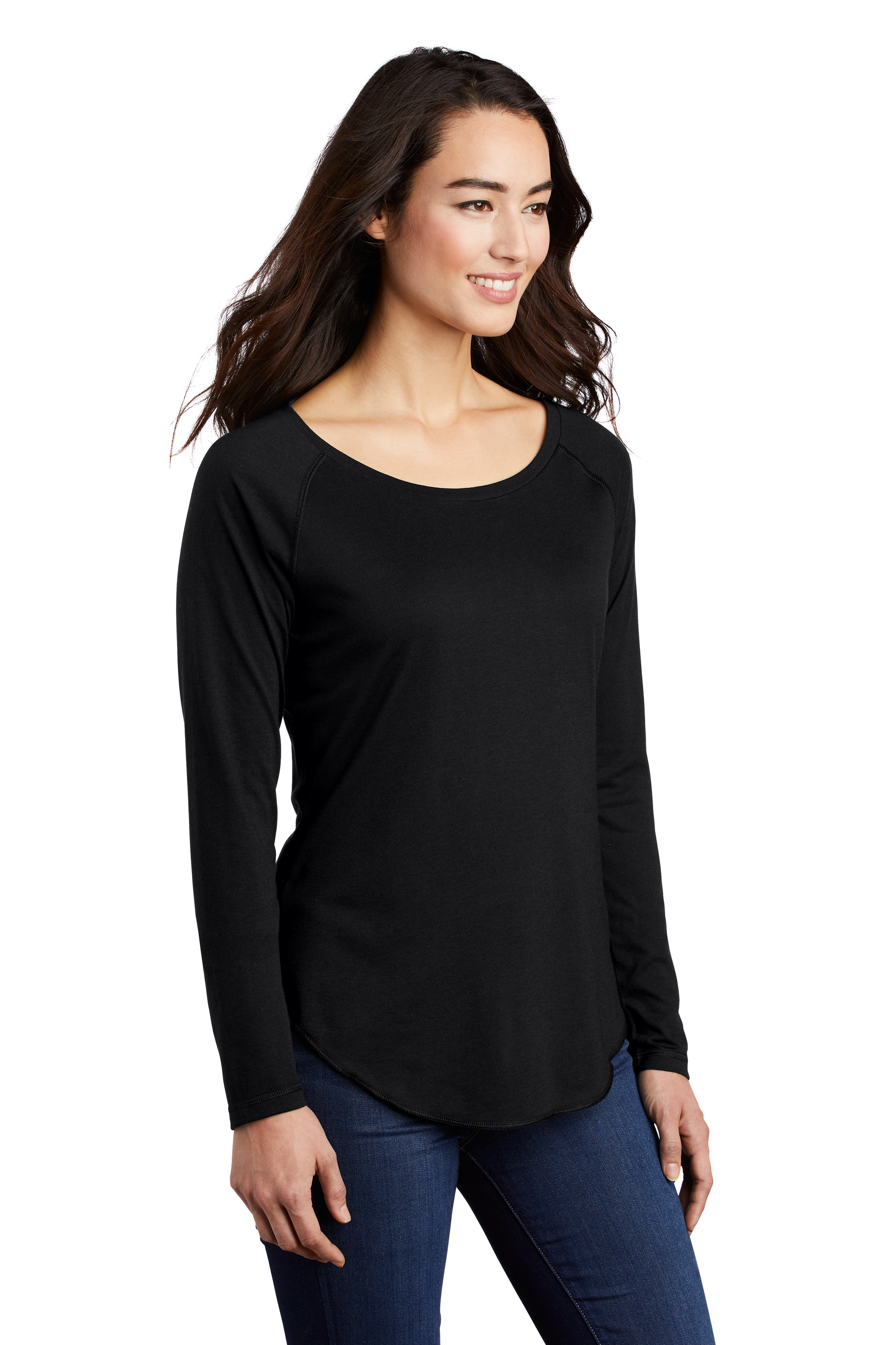 Sport-Tek LST400LS Black Triad Solid