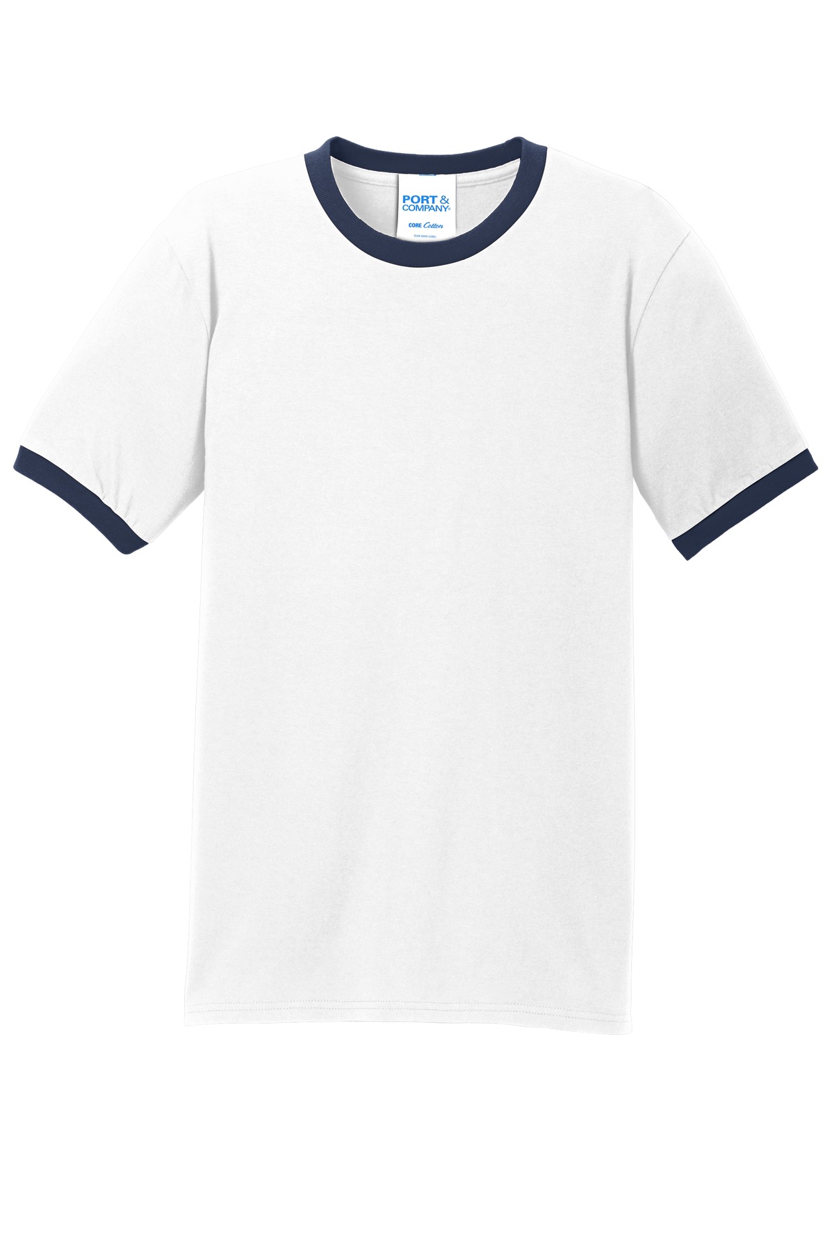 Port & Company PC54R White / Navy