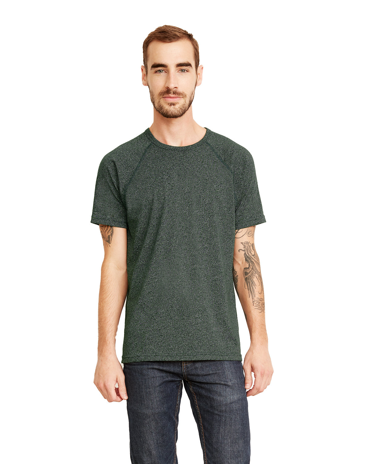 Raglan T Shirts In Green | Fast & Free Shipping At $59 | Jiffy