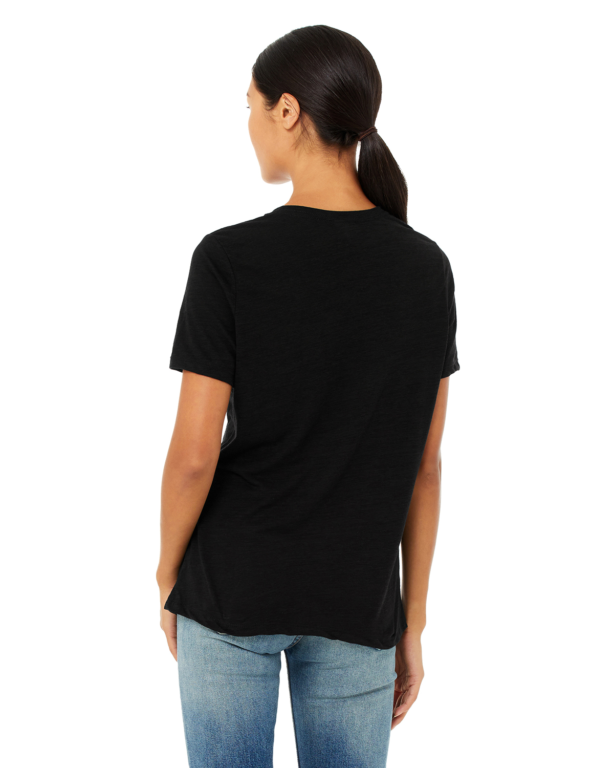 Bella + Canvas 6416 Solid Black Slub