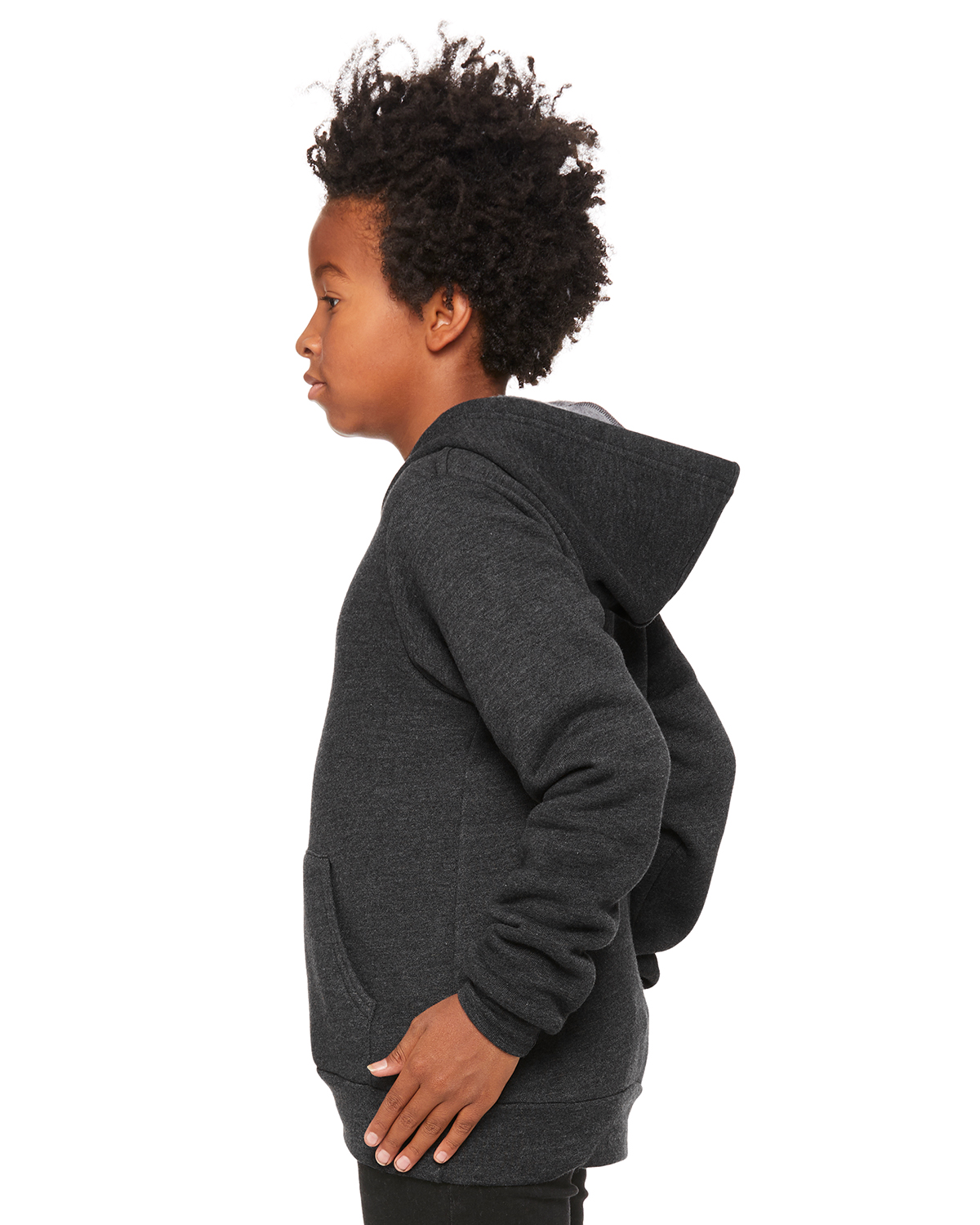 Bella + Canvas 3719Y Heather Dark Gray