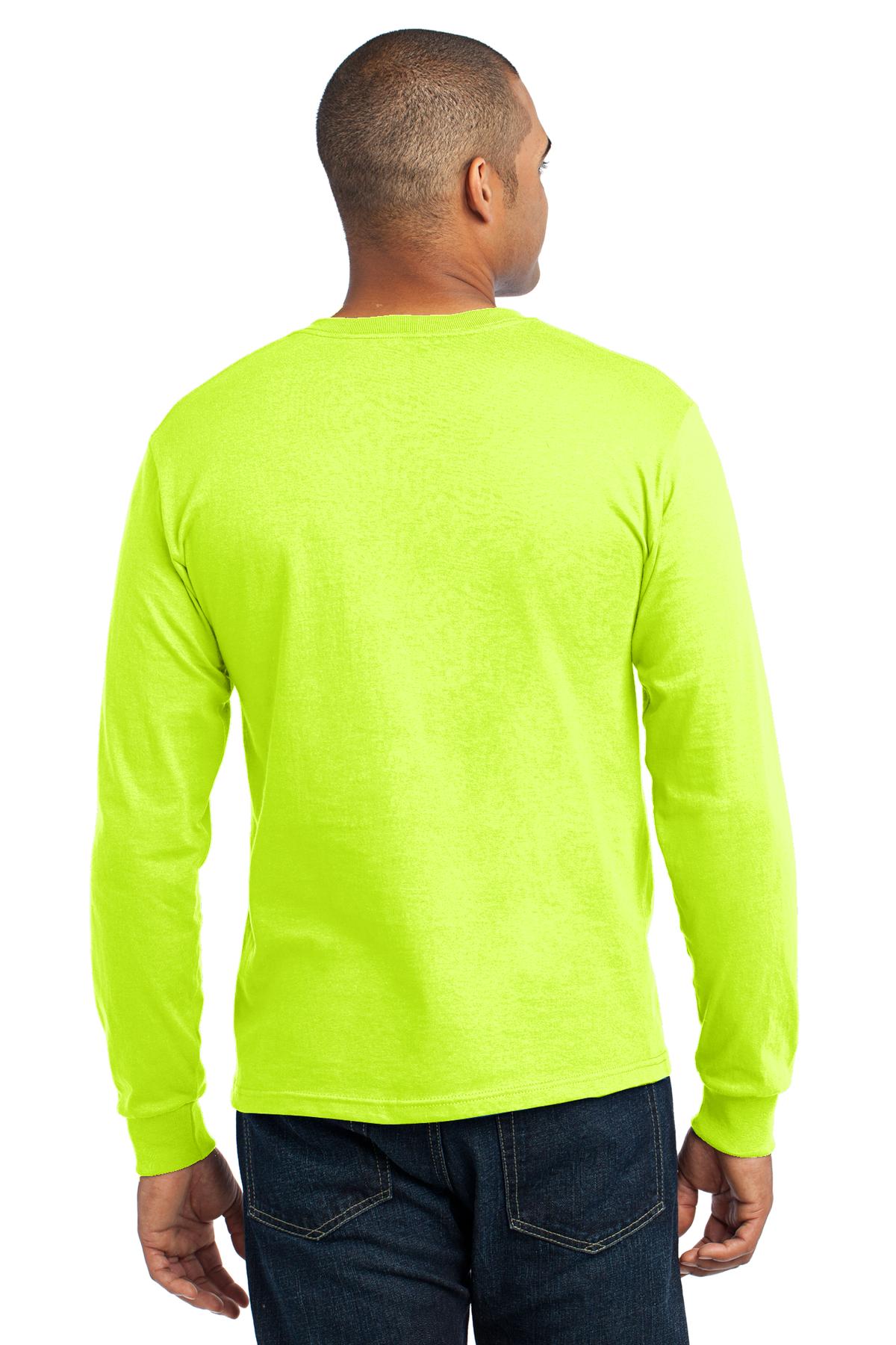Port & Company USA100LS Safety Green