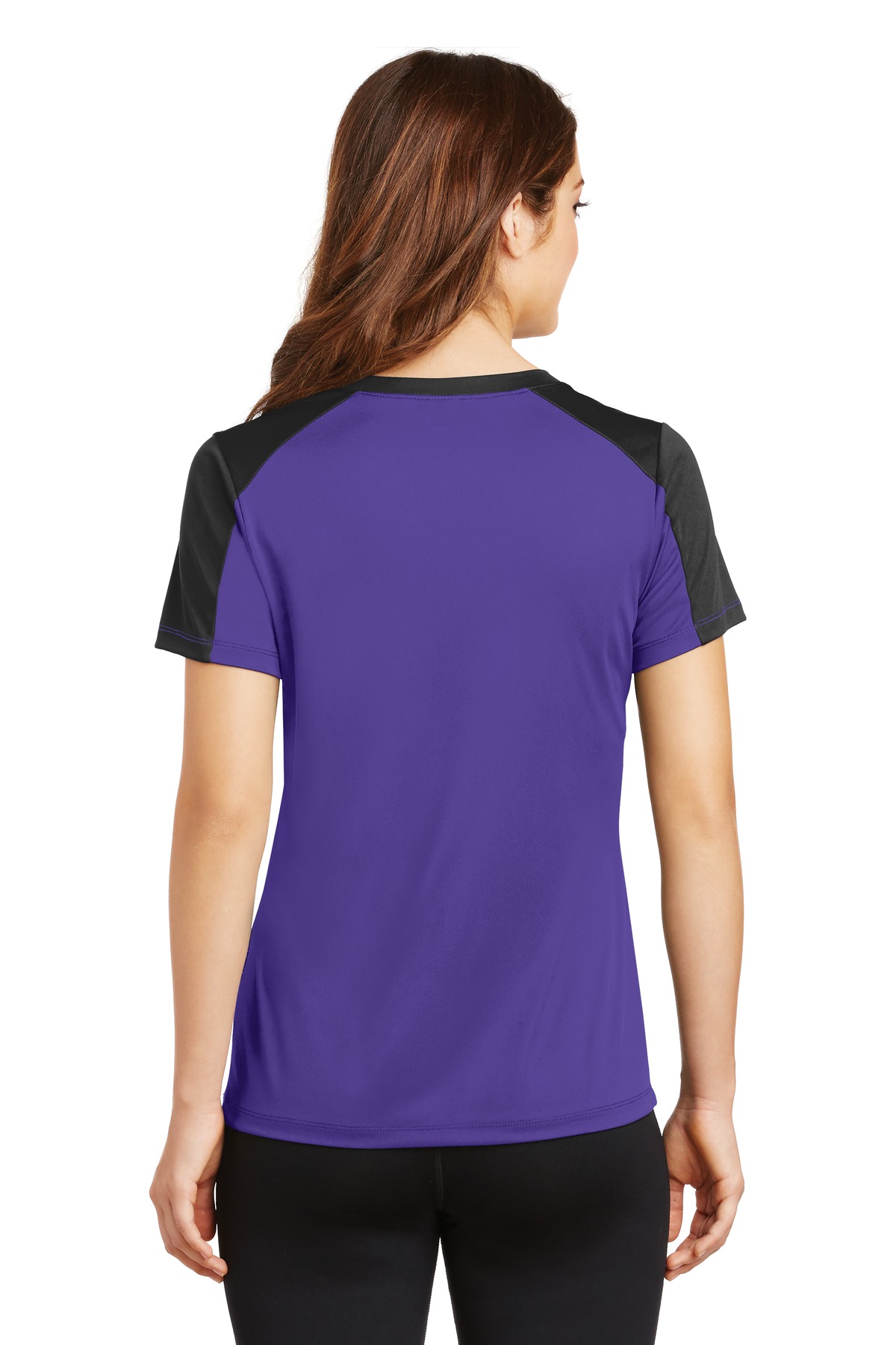 Sport-Tek LST354 Purple / Black