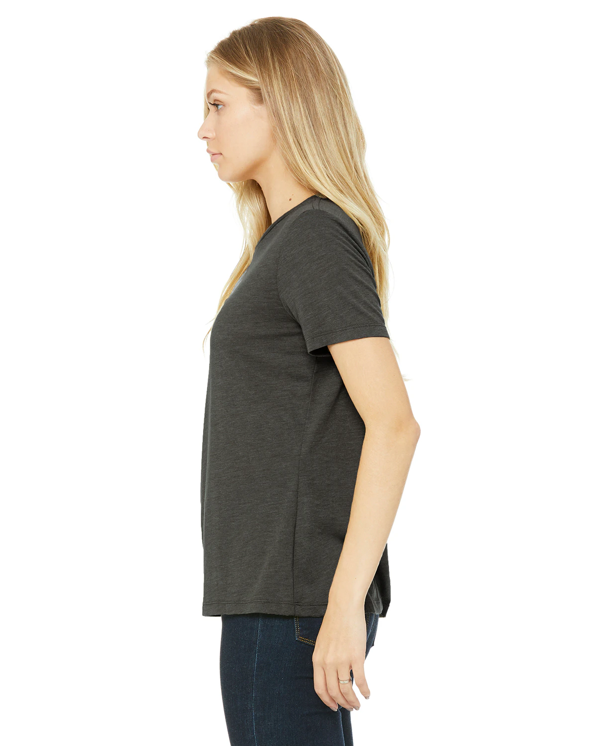Bella Canvas Women's Relaxed Jersey Short Sleeve T Shirt B6400 Asphalt ...