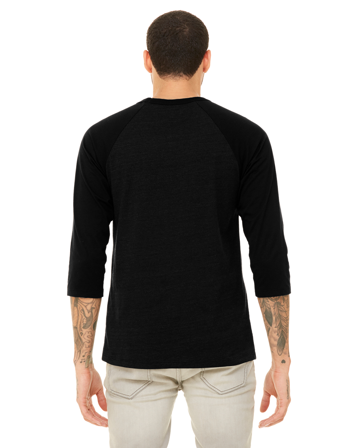 Bella + Canvas 3200 Heather Black / Black