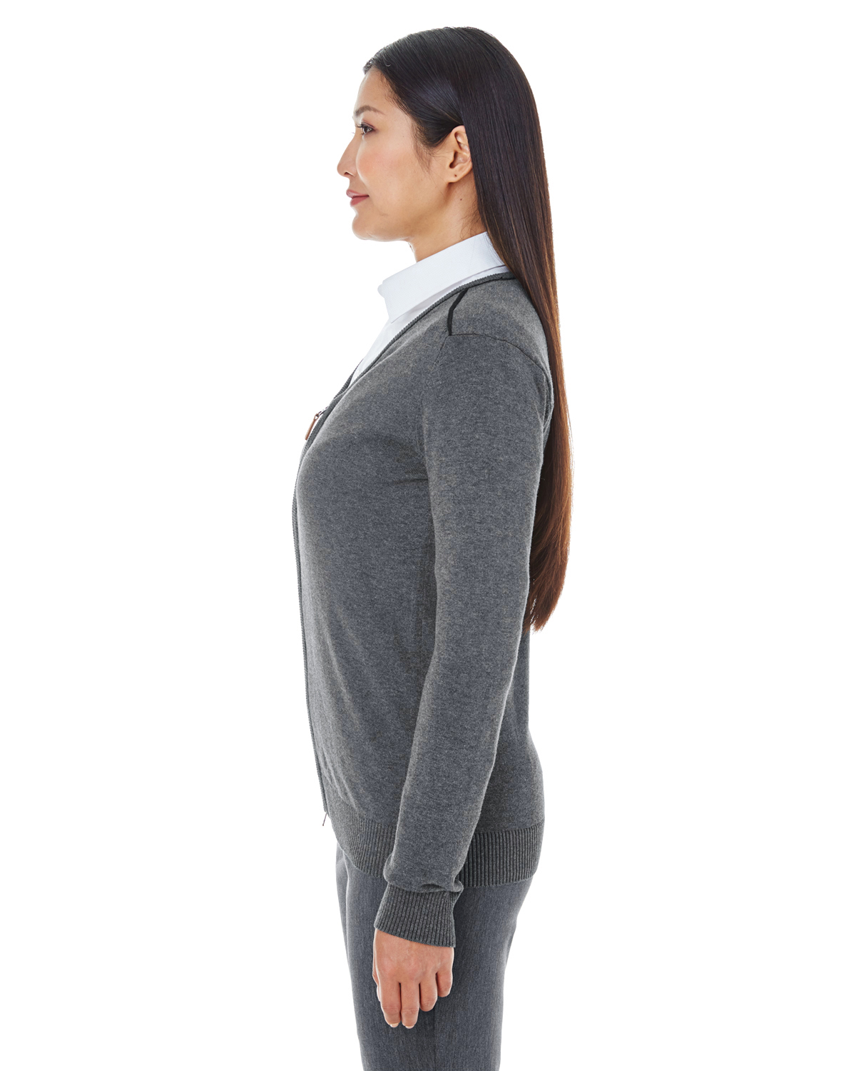 Devon & Jones DG478W Dark Gray Heather / Black