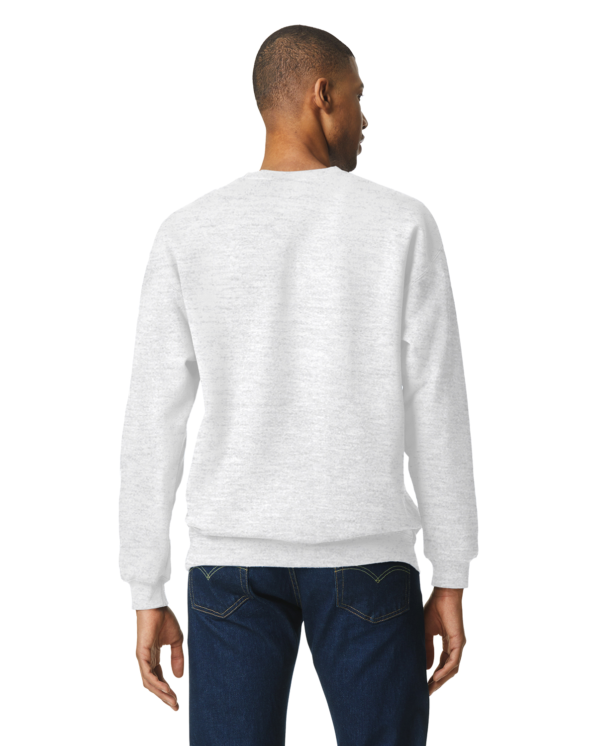 Gildan Softstyle Crewneck Sweatshirt Sf000 Ash Grey | Jiffy