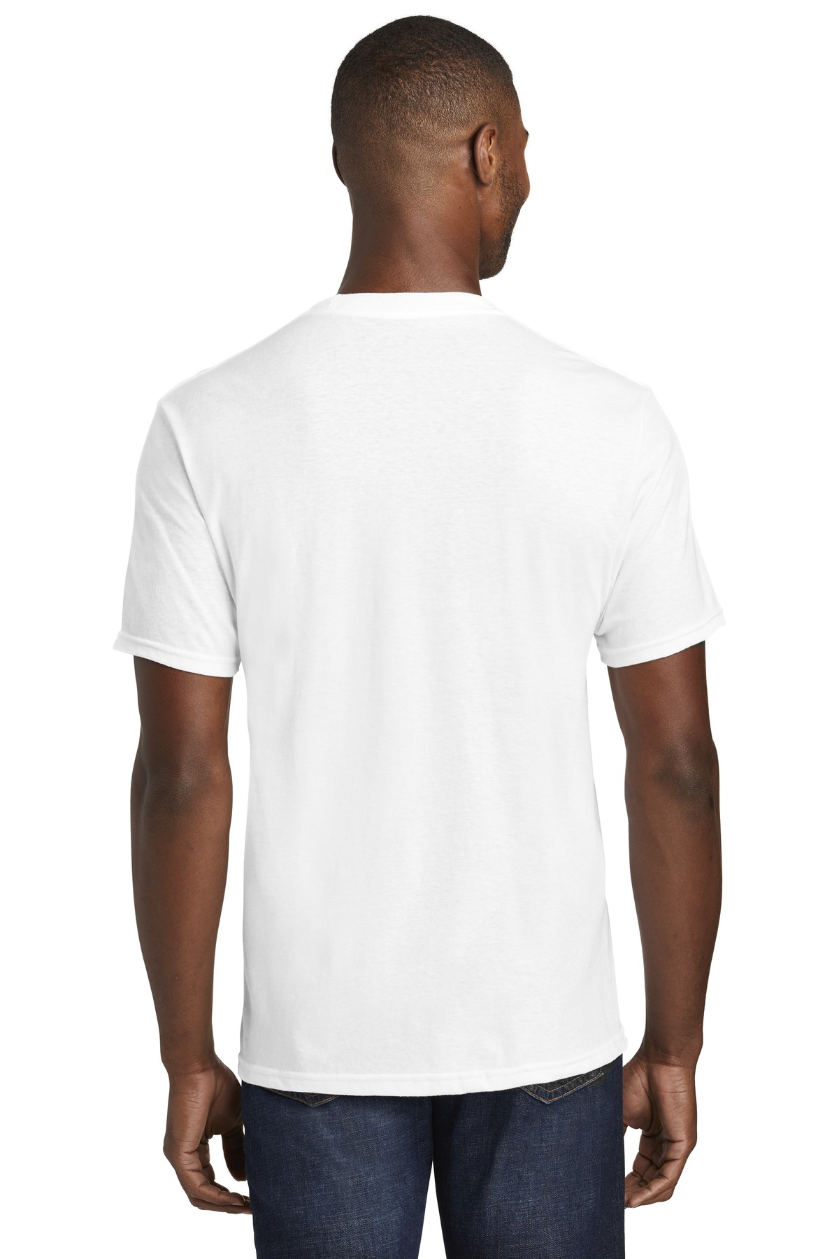 Port & Company Unisex Fan Favorite Blend Tee Pc455 White | Jiffy