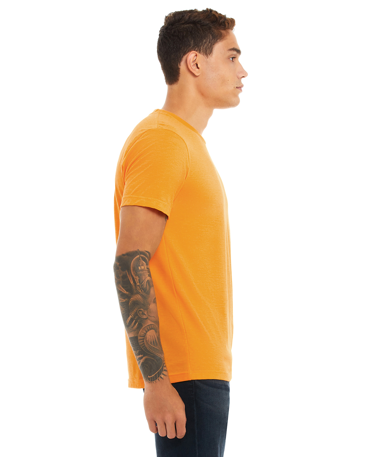 Bella + Canvas 3001CVC Heather Marmalade