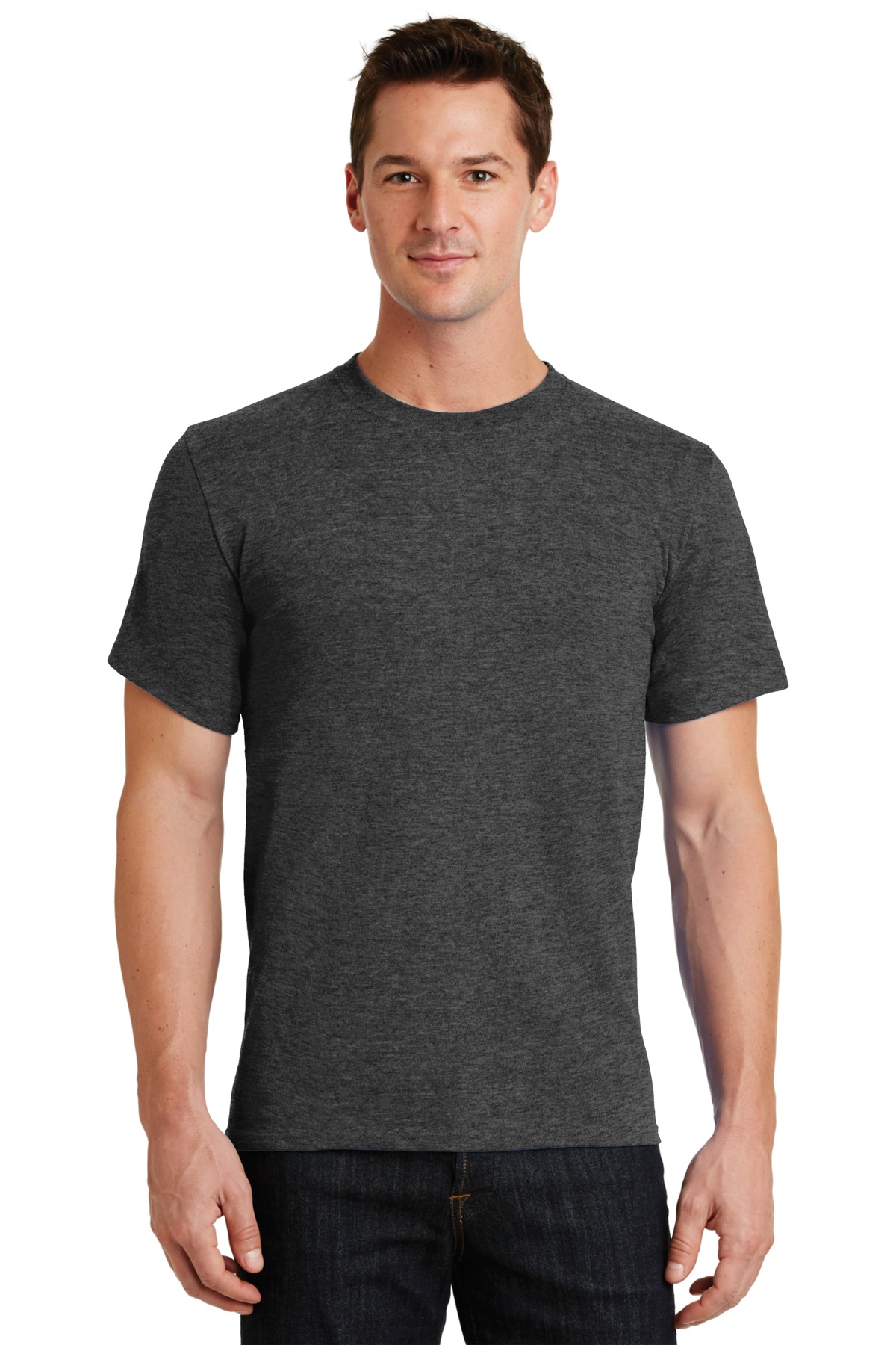 Port & Company PC61 Dark Heather Gray