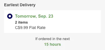 Fastest shipping