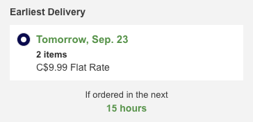 Fastest shipping