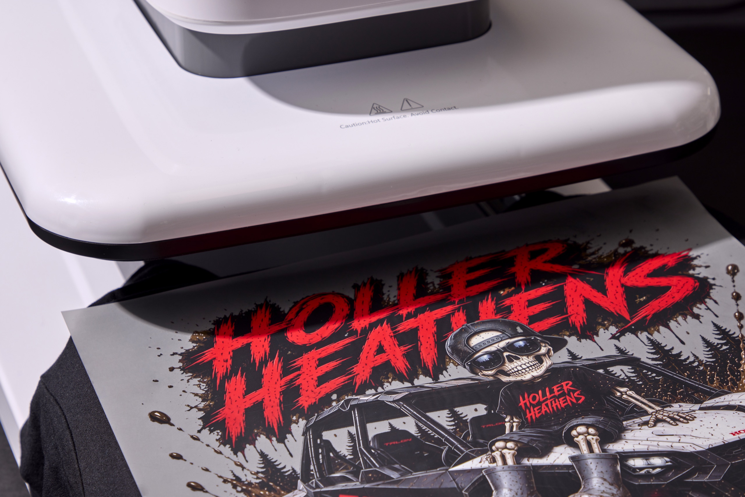 YOUR COLORS, OPTIMIZED FOR PRINT proof for a DTF transfer