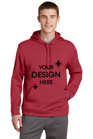 Sport-Tek ST271 Lace-Up Pullover Hooded Sweatshirt - 9 Oz Cotton/Poly Fleece, Adult Sizes XS-4XL
