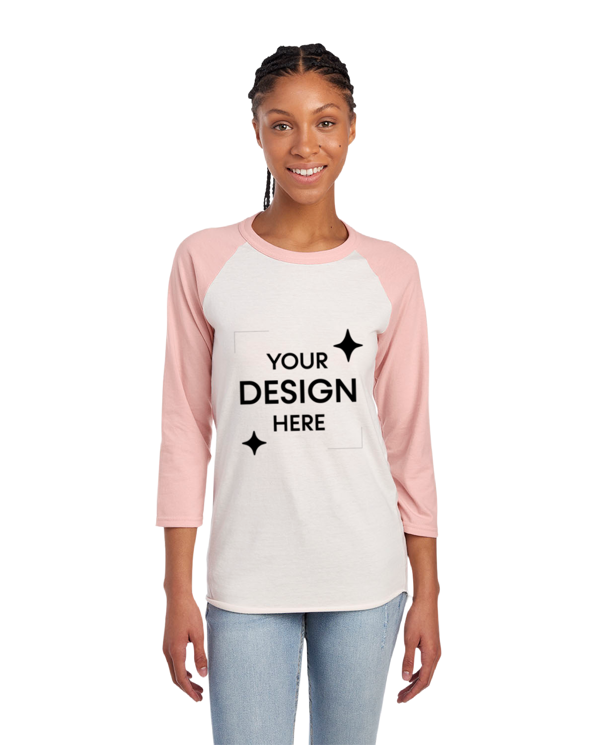 Sweet Cream Heather /  Blush Pink