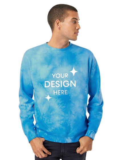 Tie Dye Aqua Blue