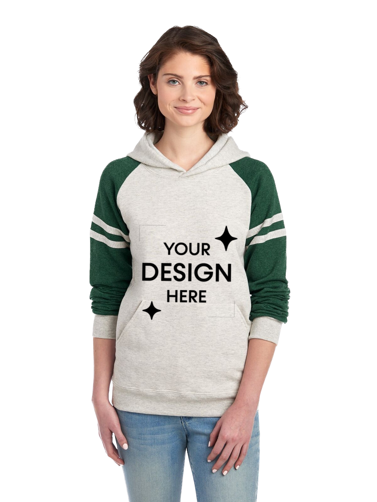 Oatmeal Heather/ Forest Green Heather